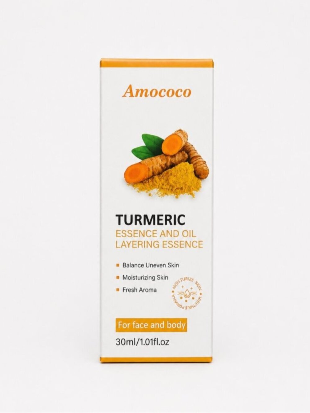 Amococo Turmeric Water & Oil Layered Serum 30ml Vitamin C Hyaluronic Acid